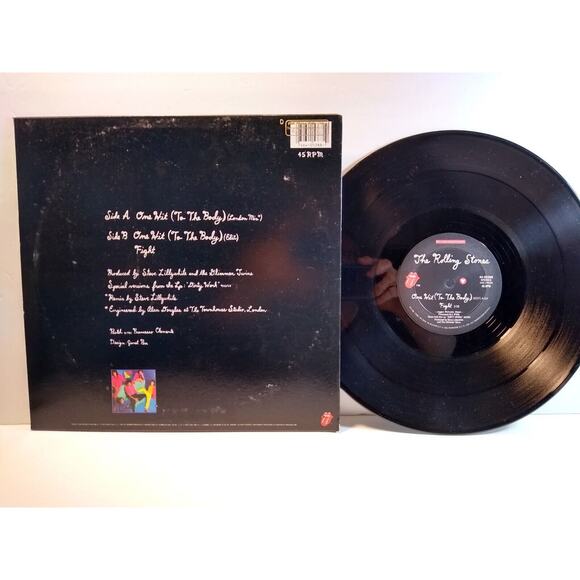 The Rolling Stones One Hit To The Body 12" Mix Vinyl Record Pop Rock '86 PROMO - Picture 3 of 4